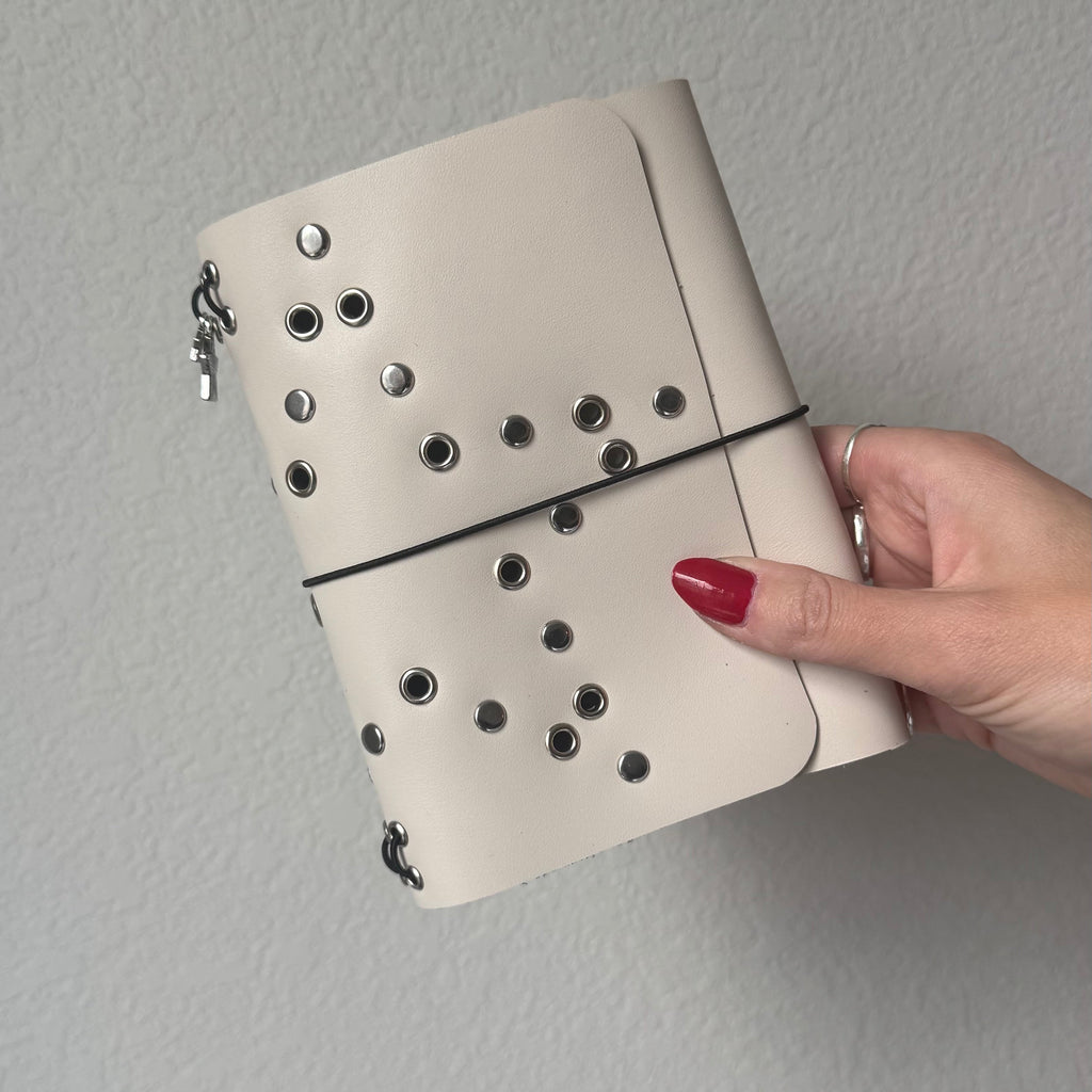 A6 Stud/Grommet Big Star Leather Journal