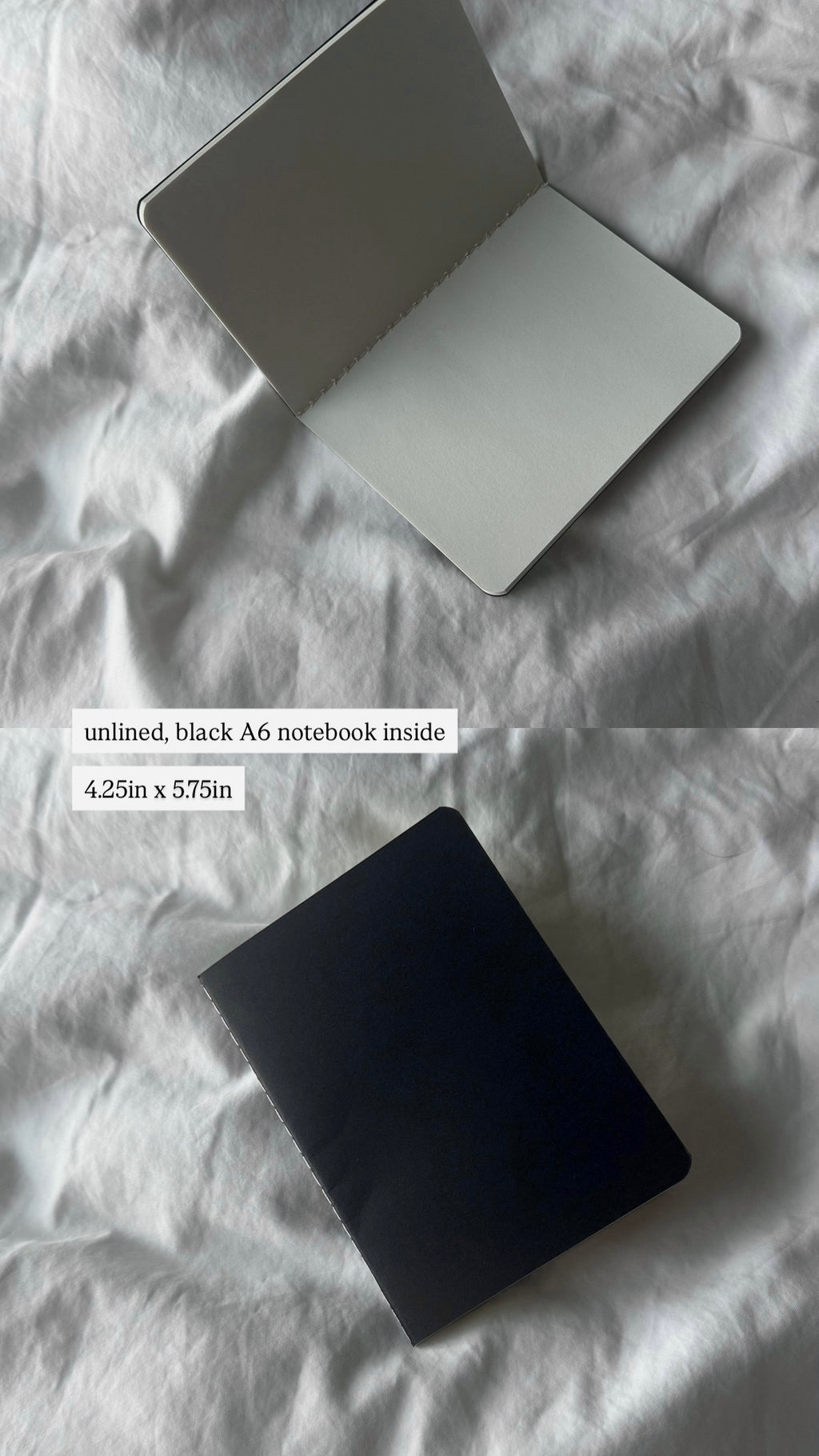 A6 Pierced Grommet Leather Journal