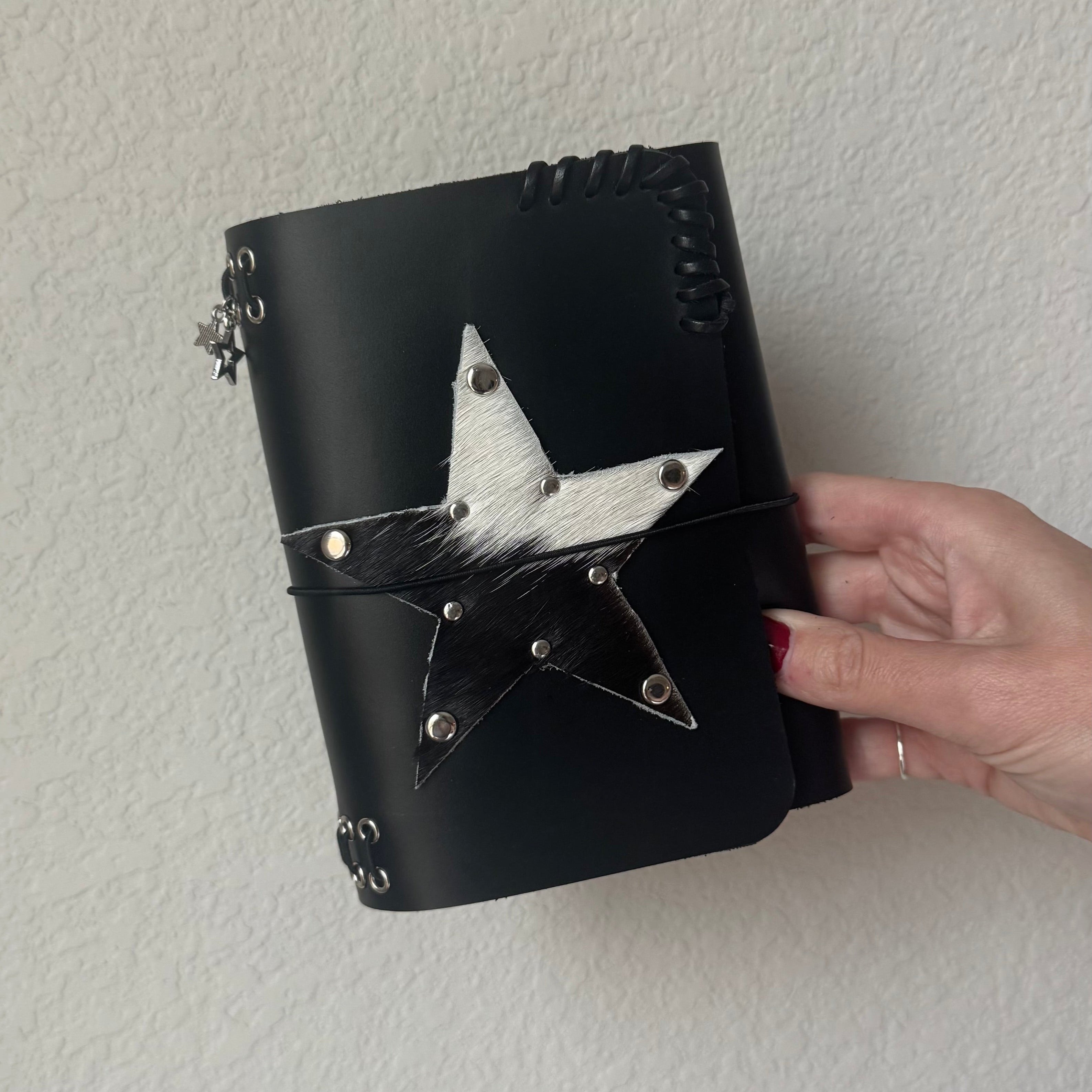 A6 Pocket Cowhide Star Leather Journal