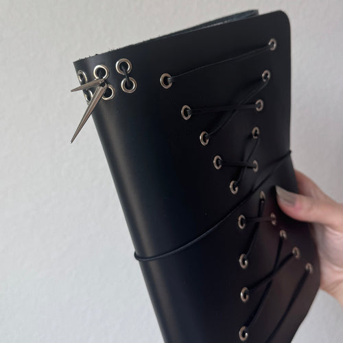 A5 Lace Up Leather Journal Handmade