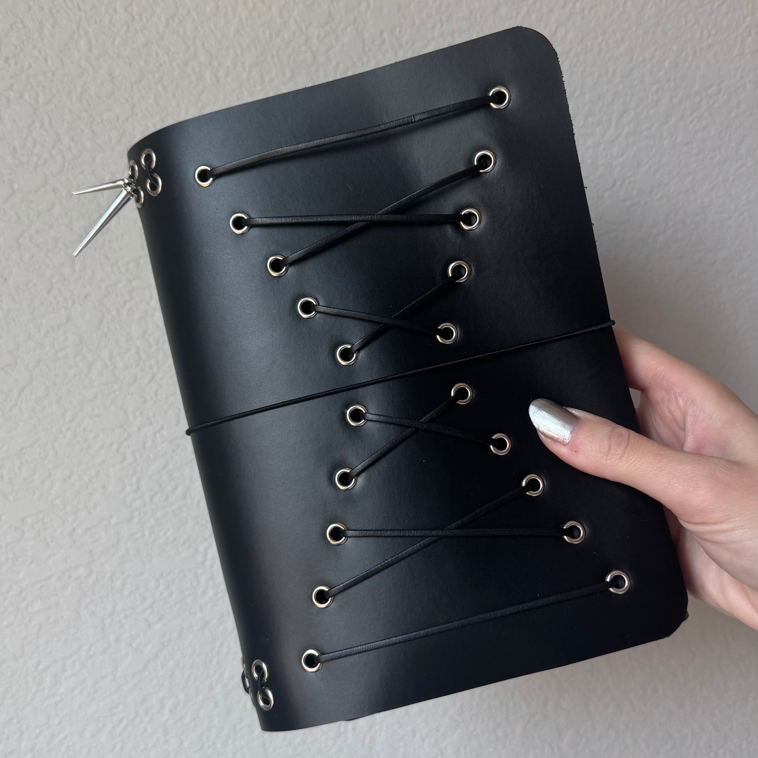 A5 Lace Up Leather Journal Handmade