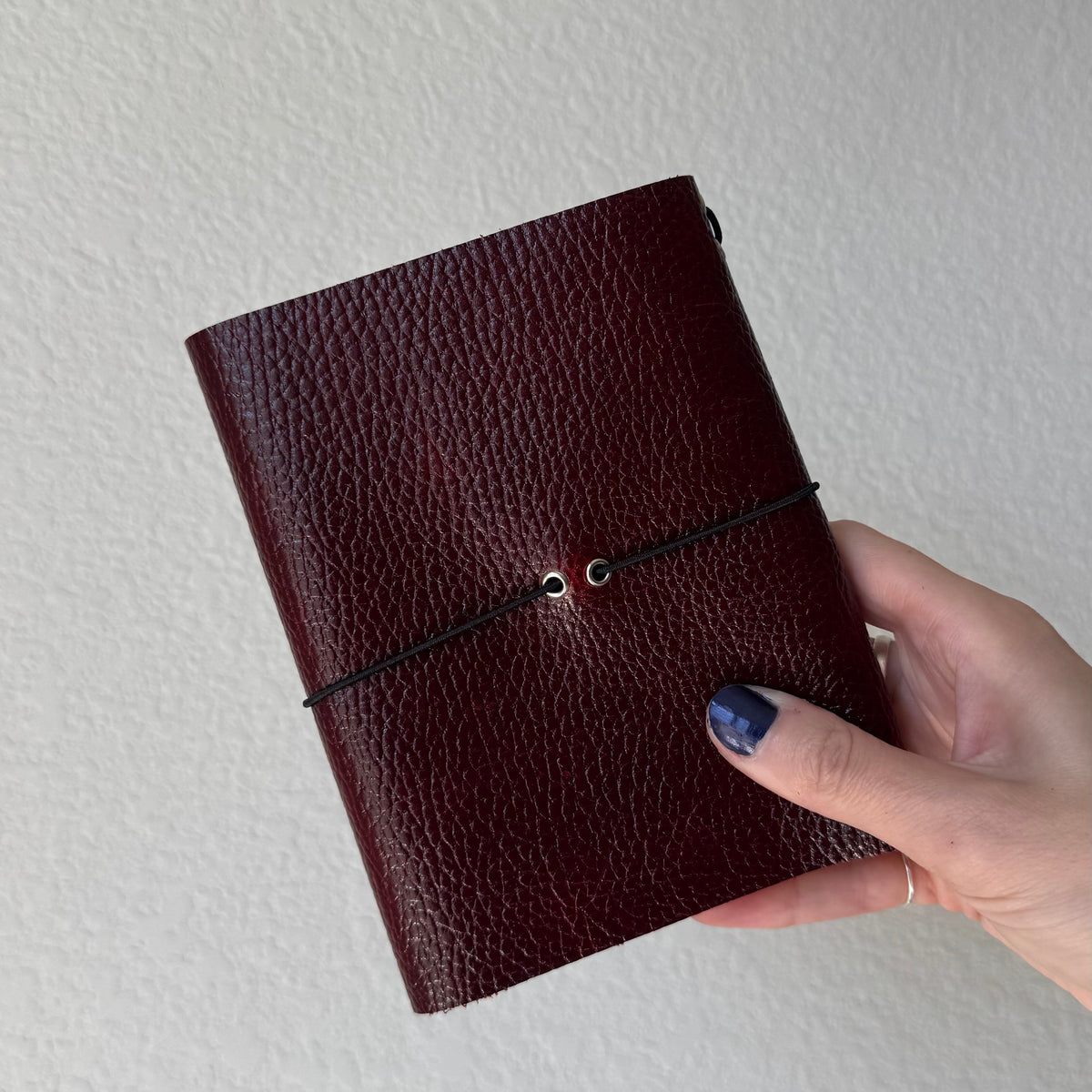 Corset + Spider Detail Burgundy Leather Handmade Journal LIMITED FALL DROP