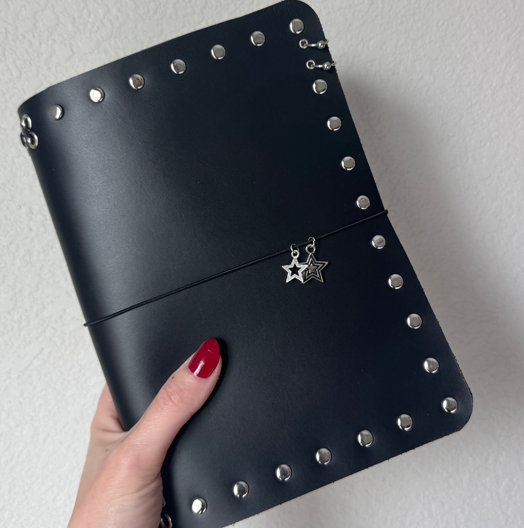 A5 Studded Leather Journal