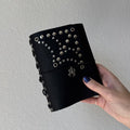 Spiderweb + Spider + Corset Detail Leather Handmade Journal LIMITED FALL DROP