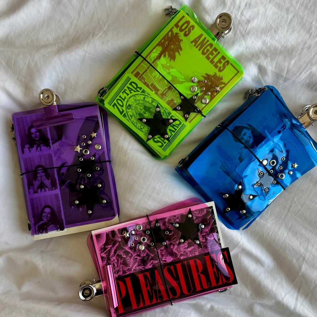A6Pocket Vinyl Transparent Bifold Journal