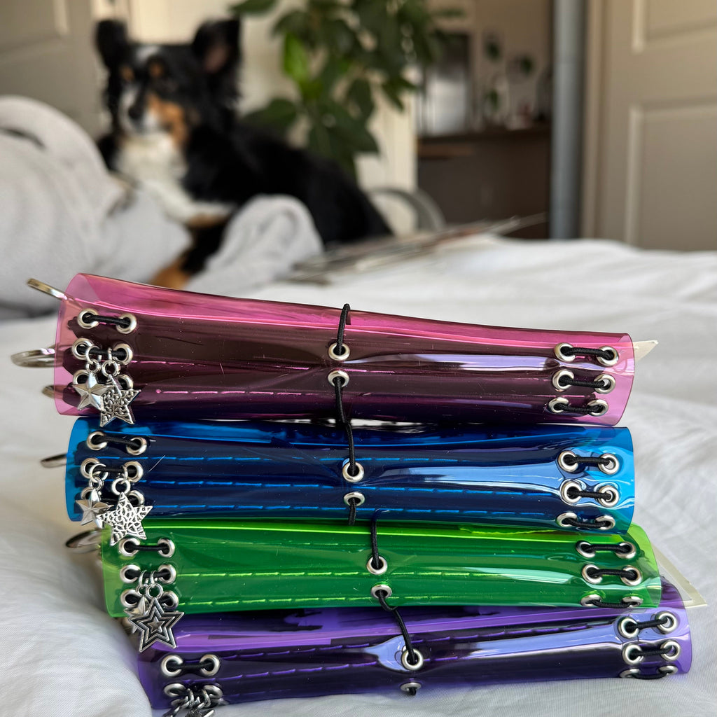 A6Pocket Vinyl Transparent Bifold Journal